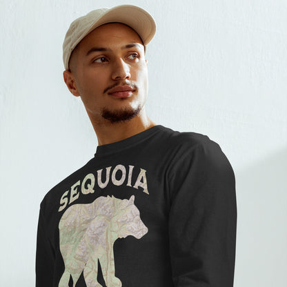 Sequoia Bear Heavy Weight Long Sleeve Topo T-shirt