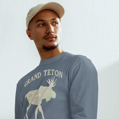 Grand Teton Moose Heavyweight Long Sleeve Topo Tee