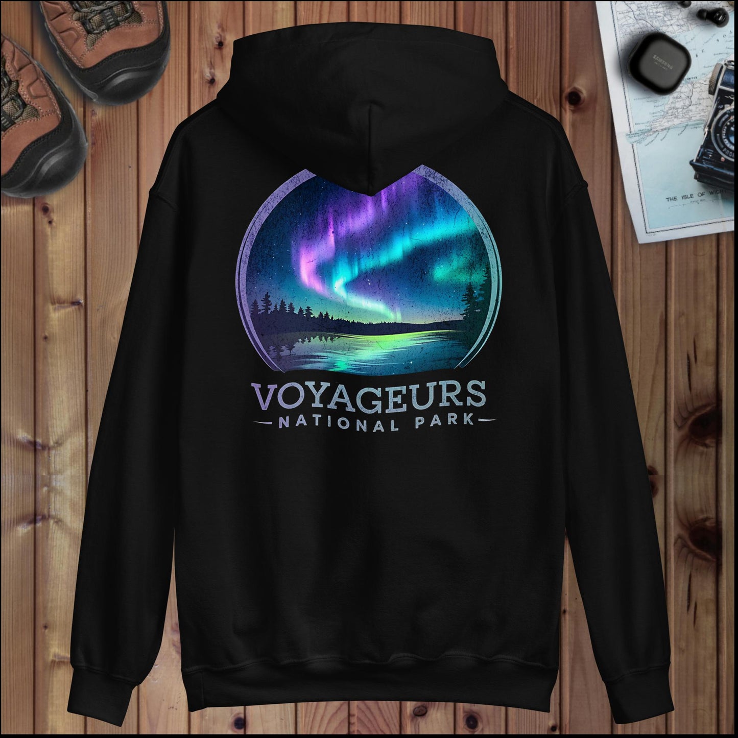 Voyageurs National Park Hoodie Hoodie Park Service Apparel Black S
