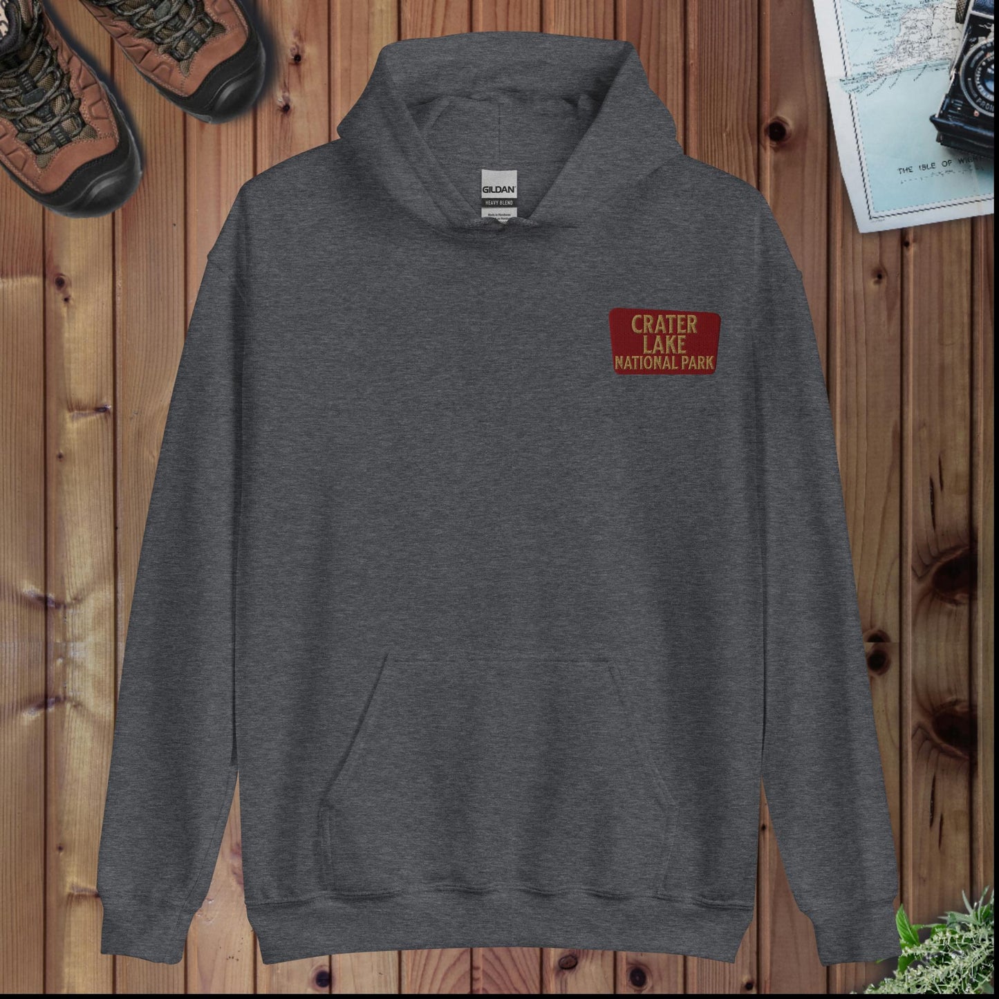 Crater Lake National Park Hoodie Hoodie Park Service Apparel Dark Heather S