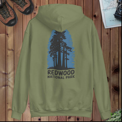 Redwood National Park Hoodie Hoodie Park Service Apparel Military Green S