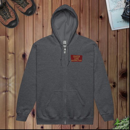 Crater Lake National Park Full Zip Hoodie Full Zip Hoodie Park Service Apparel Dark Heather S