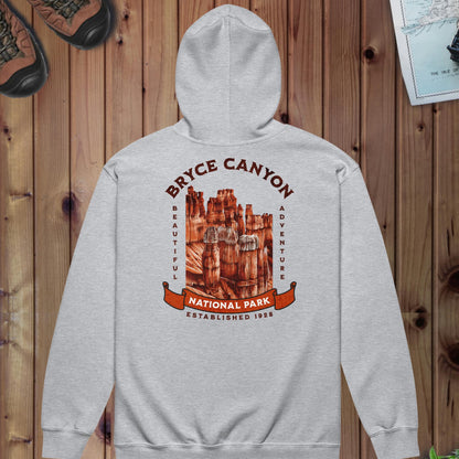 Bryce Canyon National Park Full Zip Hoodie Full Zip Hoodie Park Service Apparel Sport Grey S