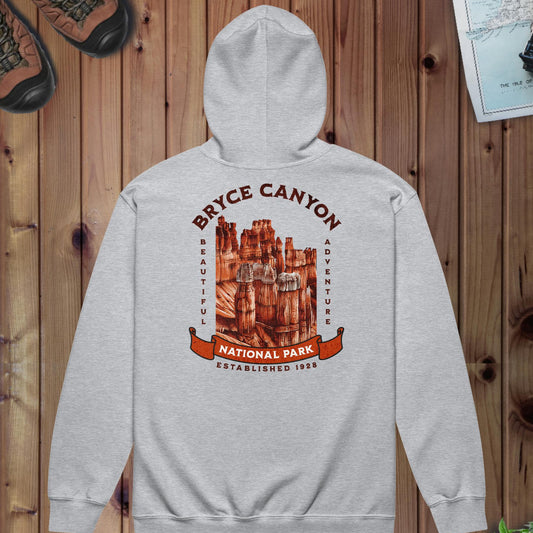 Bryce Canyon National Park Full Zip Hoodie Full Zip Hoodie Park Service Apparel Sport Grey S