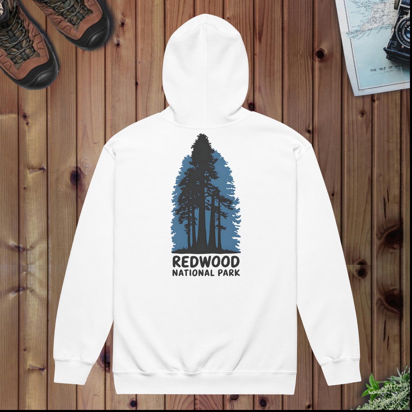 Redwood National Park Full Zip Hoodie Full Zip Hoodie Park Service Apparel White S