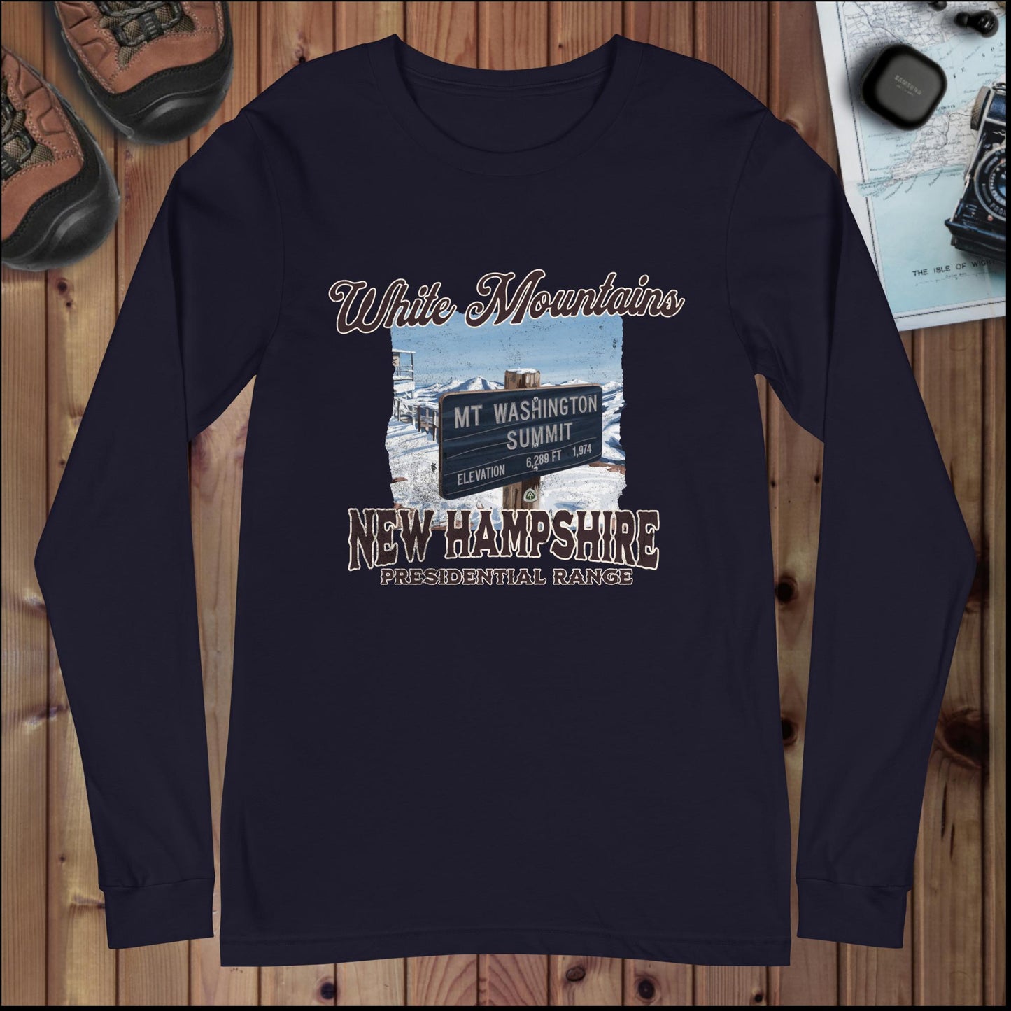 Mount Washington Long Sleeve Tee Long-sleeve Park Service Apparel Navy XS