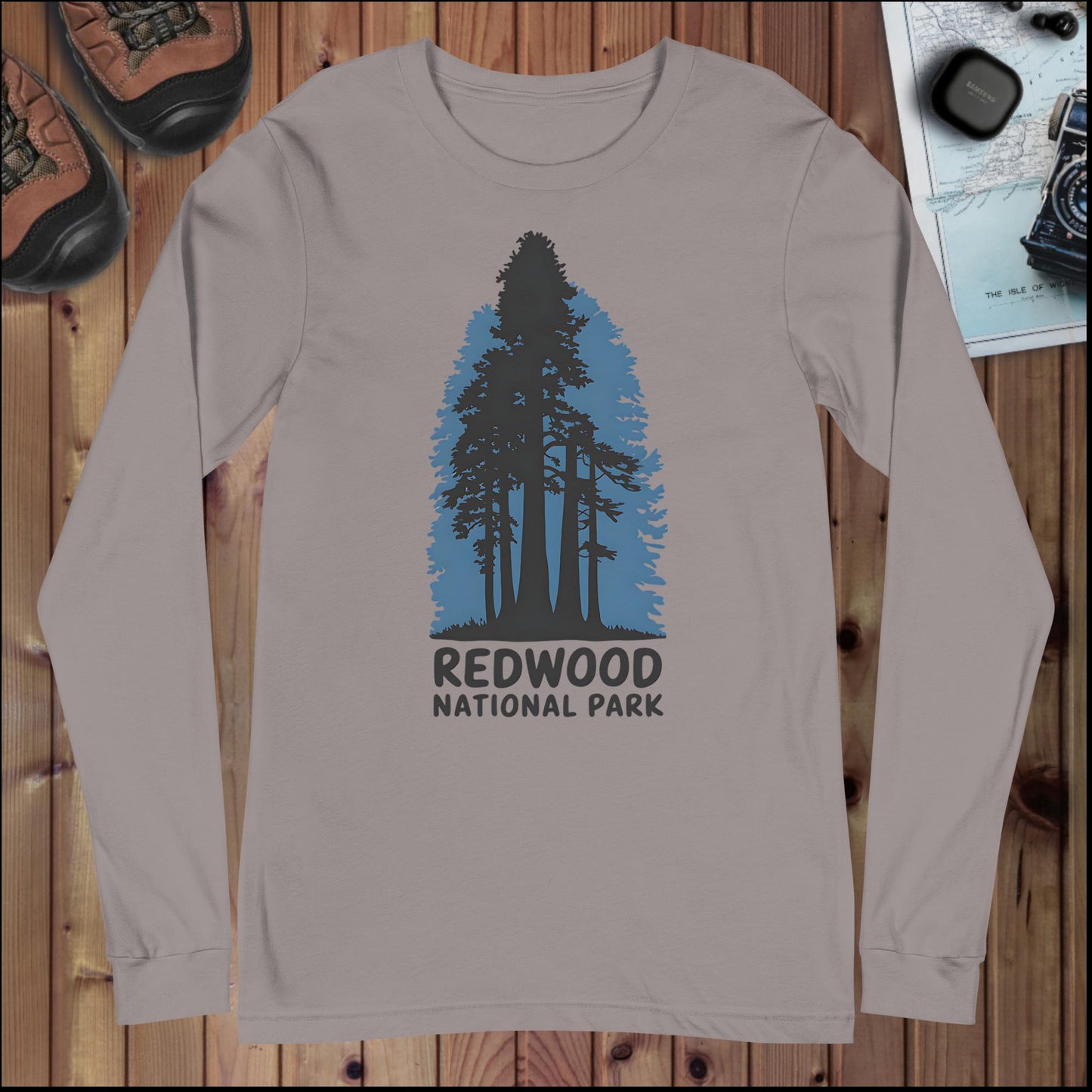 Redwood National Park Long Sleeve T-shirt Long-sleeve Park Service Apparel Storm XS