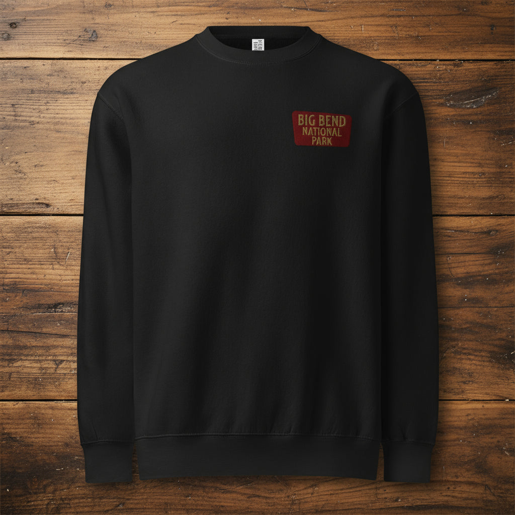 Big Bend National Park Crewneck Sweatshirt Sweatshirt Park Service Apparel Black S