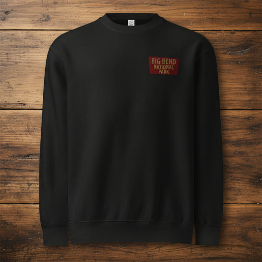 Big Bend National Park Crewneck Sweatshirt Sweatshirt Park Service Apparel Black S