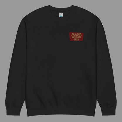 Acadia National Park Embroidered Crewneck Sweatshirt Sweatshirt Park Service Apparel