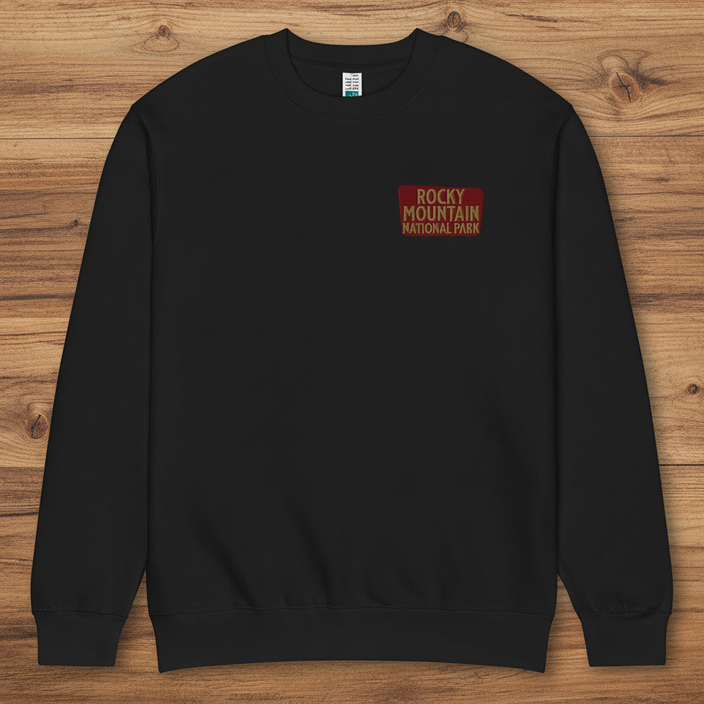 Rocky Mountain National Park Crewneck Sweatshirt Sweatshirt Park Service Apparel Black S