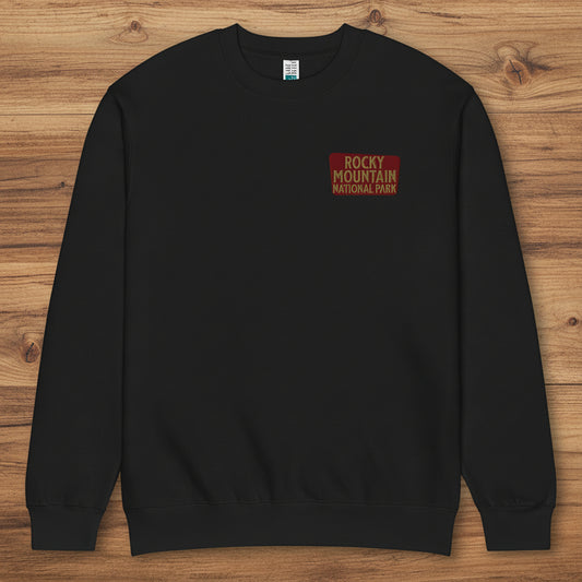 Rocky Mountain National Park Crewneck Sweatshirt Sweatshirt Park Service Apparel Black S
