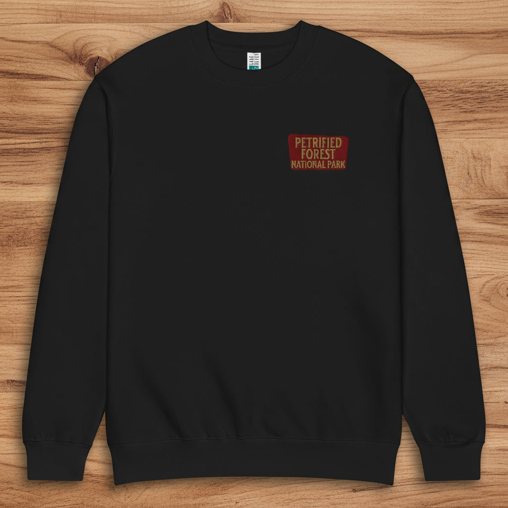 Petrified Forest National Park Crewneck Sweatshirt Sweatshirt Park Service Apparel Black S