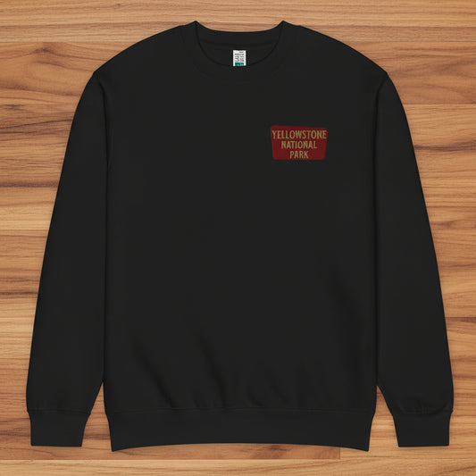 Yellowstone National Park Crewneck Sweatshirt Sweatshirt Park Service Apparel Black S