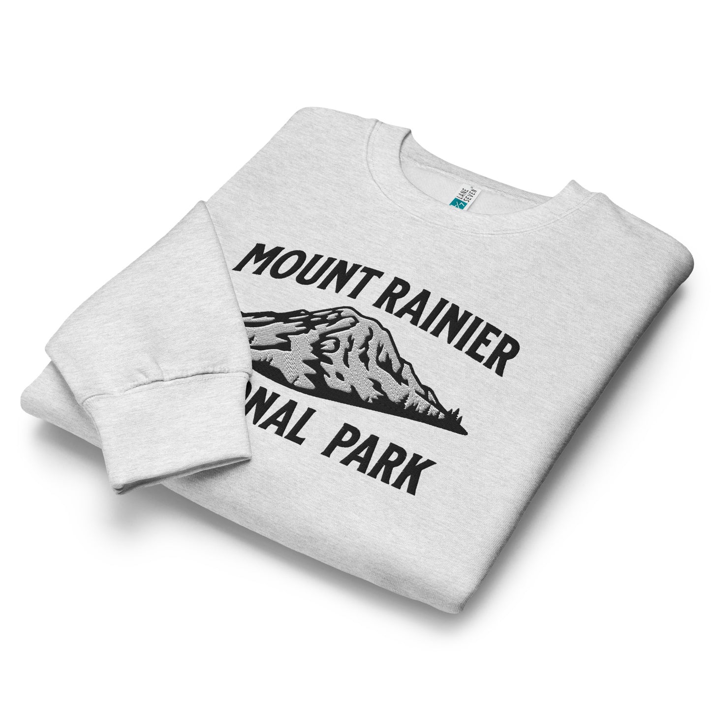 Mount Rainier Emroidered Mountain Crewneck Sweatshirt Sweatshirt Park Service Apparel Heather Grey S