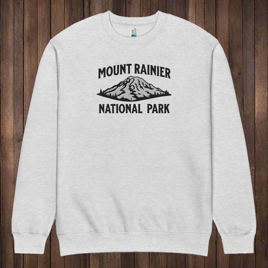 Mount Rainier Emroidered Mountain Crewneck Sweatshirt Sweatshirt Park Service Apparel