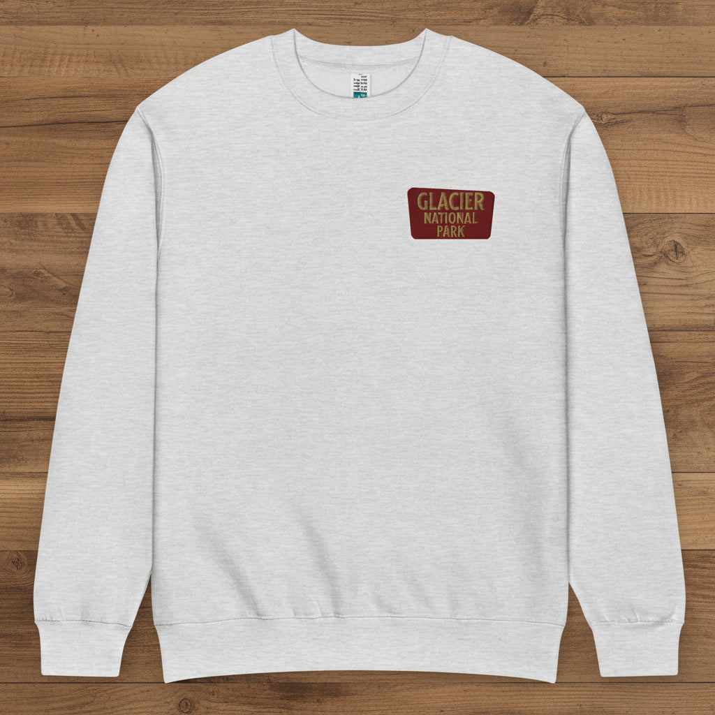 Glacier National Park Crewneck Sweatshirt Sweatshirt Park Service Apparel Heather Grey S