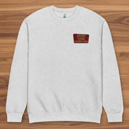Grand Teton National Park Crewneck Sweatshirt Sweatshirt Park Service Apparel Heather Grey S