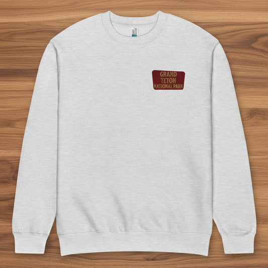 Grand Teton National Park Crewneck Sweatshirt Sweatshirt Park Service Apparel Heather Grey S