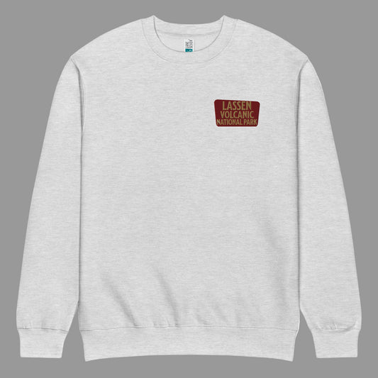 Lassen National Park Crewneck Sweatshirt Park Service Apparel Heather Grey S