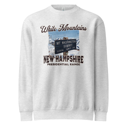 Mount Washington Sign Crewneck Sweatshirt Sweatshirt Park Service Apparel