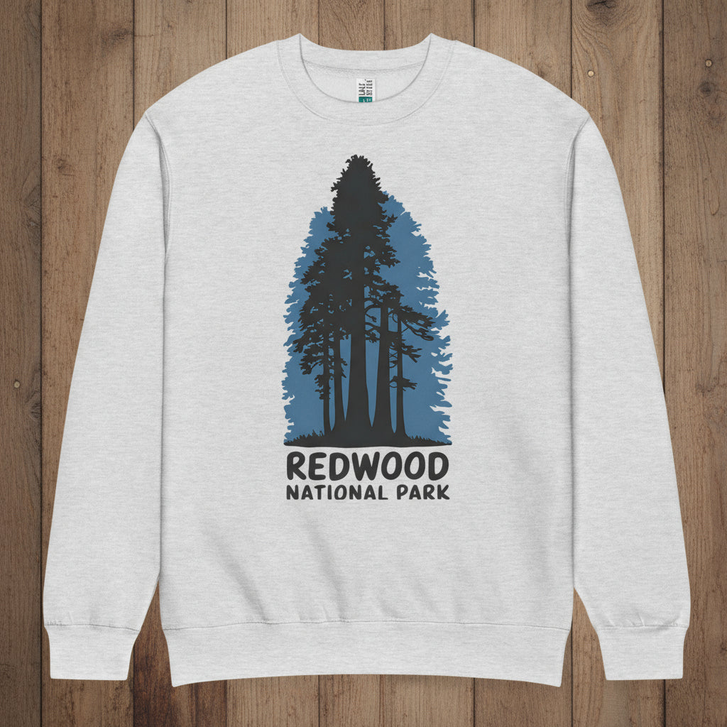 Redwood Crewneck Sweatshirt Sweater Park Service Apparel Heather Grey S