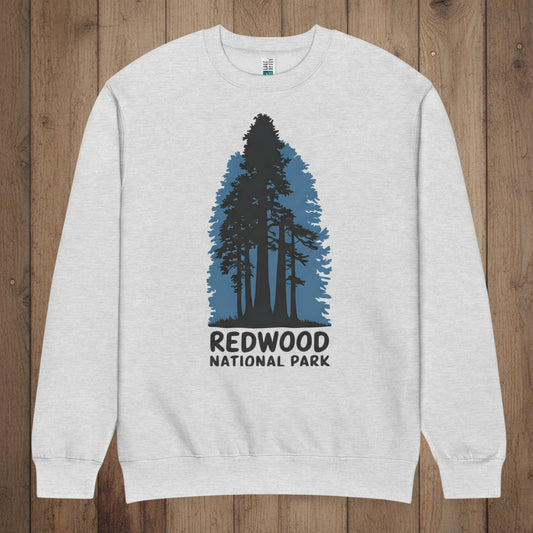 Redwood Crewneck Sweatshirt Sweater Park Service Apparel Heather Grey S