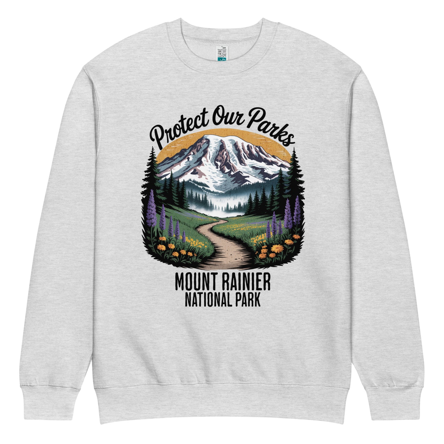 Protect Our Parks Rainier Crewneck Sweatshirt Sweatshirt Park Service Apparel Heather Grey S