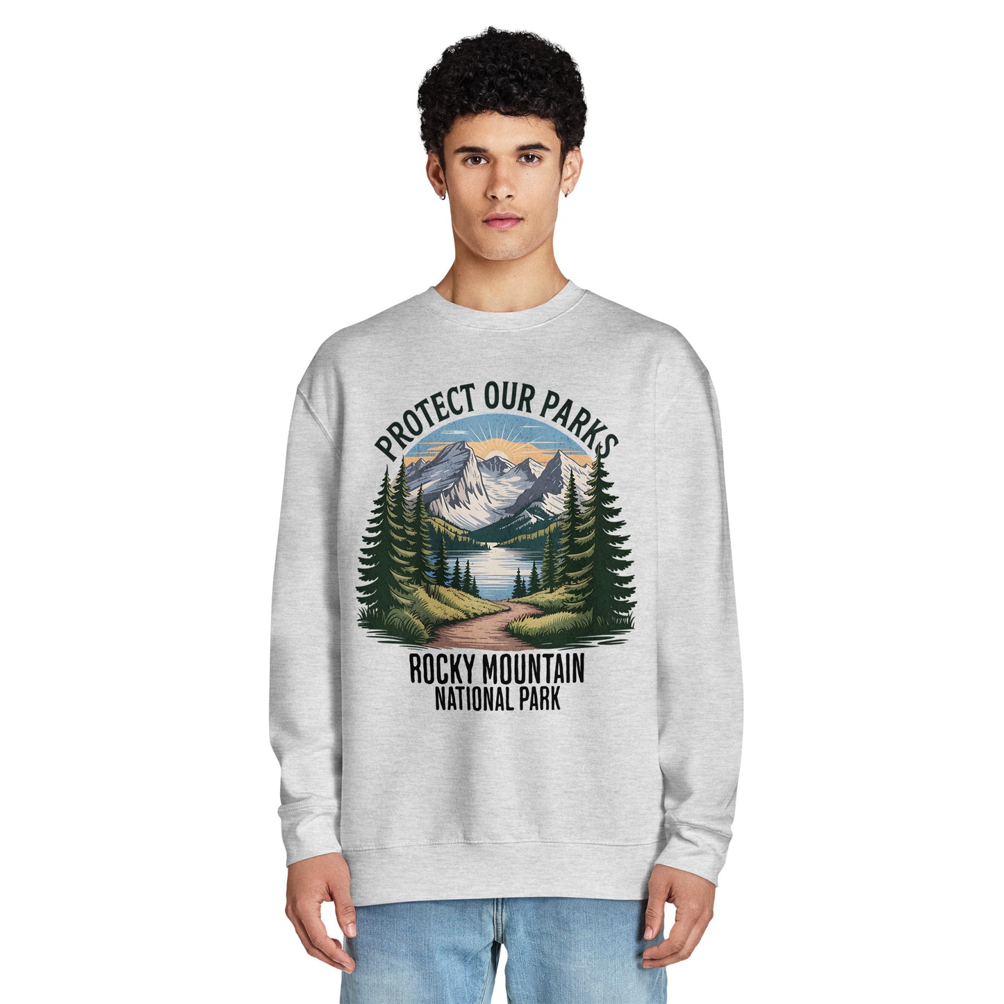 Protect Our Parks Rocky Mountains Crewneck Sweatshirt Sweatshirt Park Service Apparel