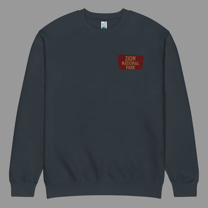 Zion National Park Crewneck Sweatshirt Sweatshirt Park Service Apparel Navy S