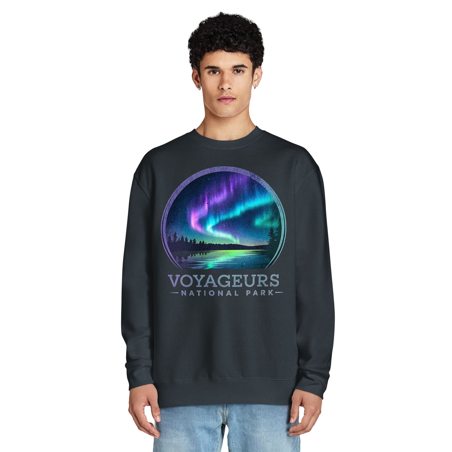 Voyageur Aurora Borealis Crewneck Sweatshirt Sweatshirt Park Service Apparel