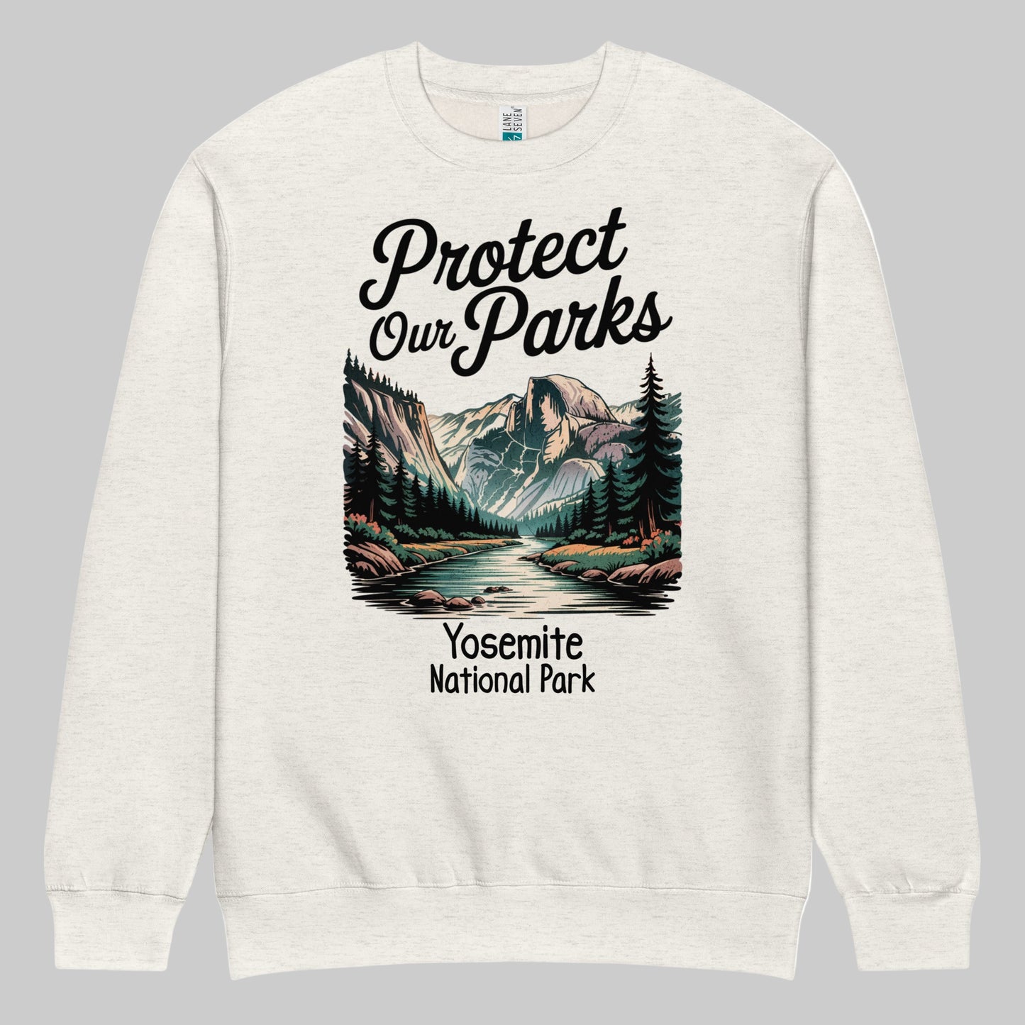 Protect Our Parks Yosemite Crewneck Sweatshirt Sweatshirt Park Service Apparel Oatmeal Heather S
