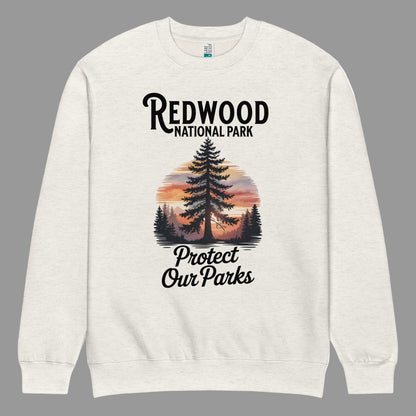 Protect Our Parks Redwood Crewneck Sweatshirt Sweatshirt Park Service Apparel Oatmeal Heather S