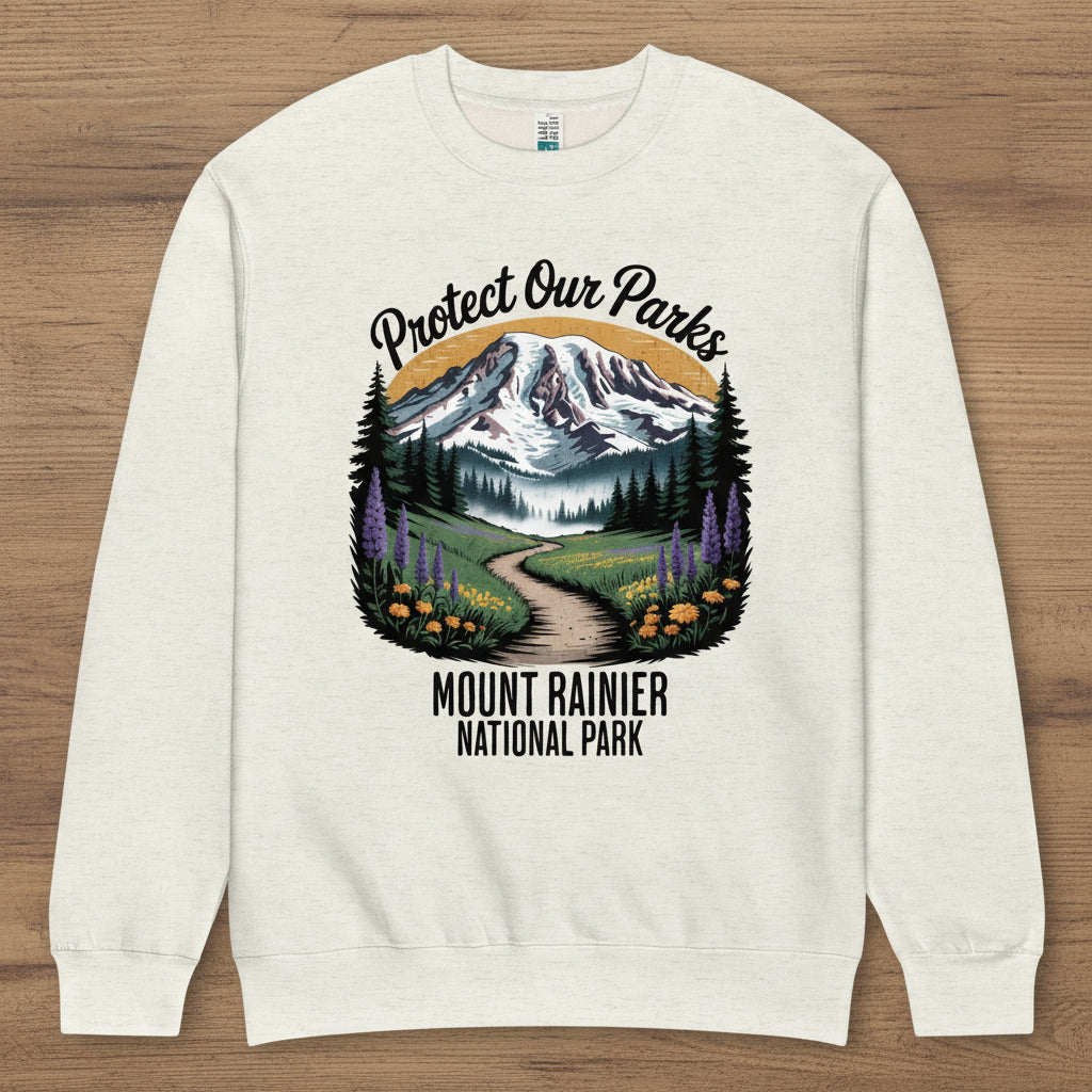 Protect Our Parks Rainier Crewneck Sweatshirt Sweatshirt Park Service Apparel Oatmeal Heather S