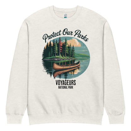 Protect Our Parks Voyageurs Crewneck Sweatshirt Sweatshirt Park Service Apparel Oatmeal Heather S