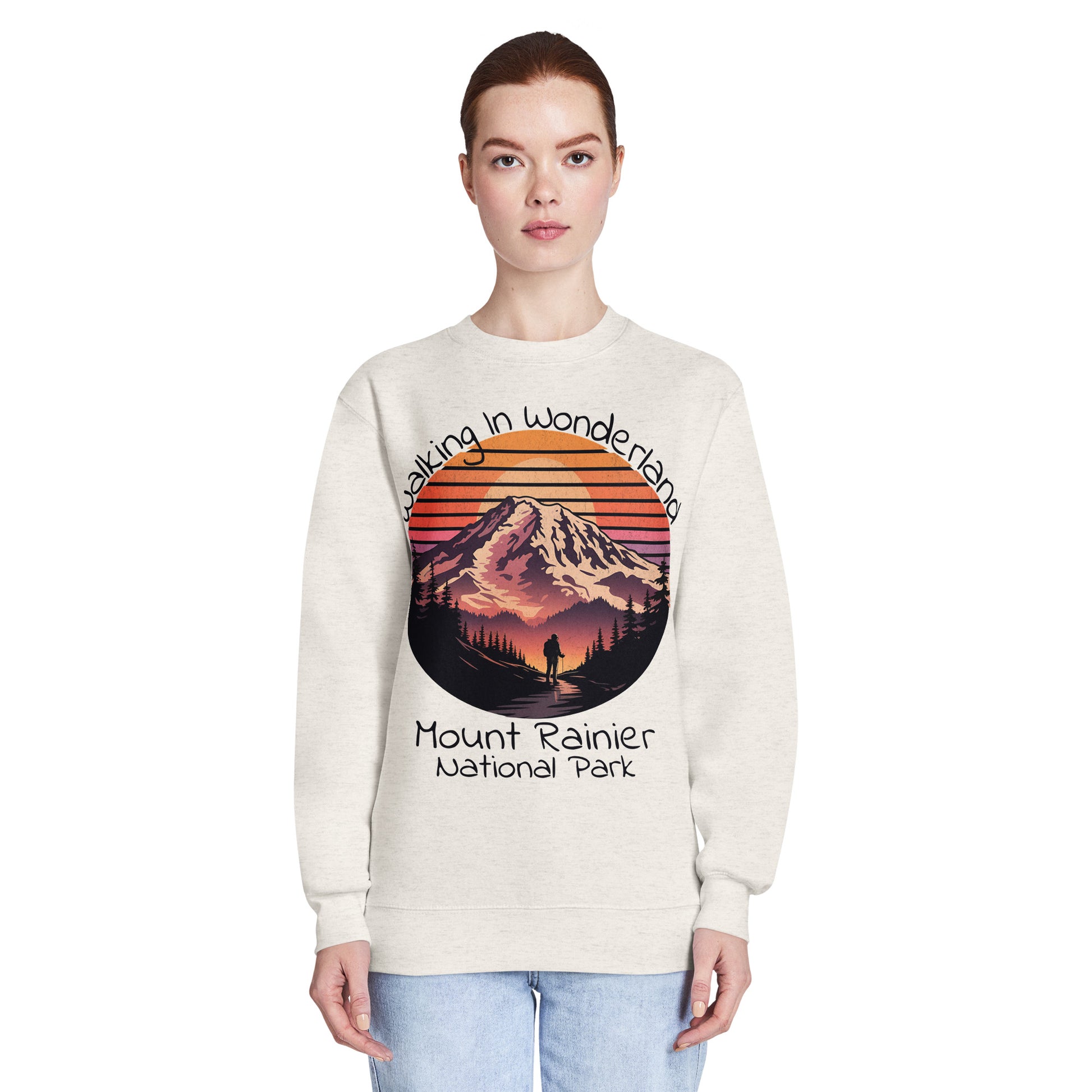 Walking In Wonderland Rainier Crewneck Sweatshirt Sweater Park Service Apparel