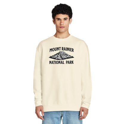 Mount Rainier Emroidered Mountain Crewneck Sweatshirt Sweatshirt Park Service Apparel