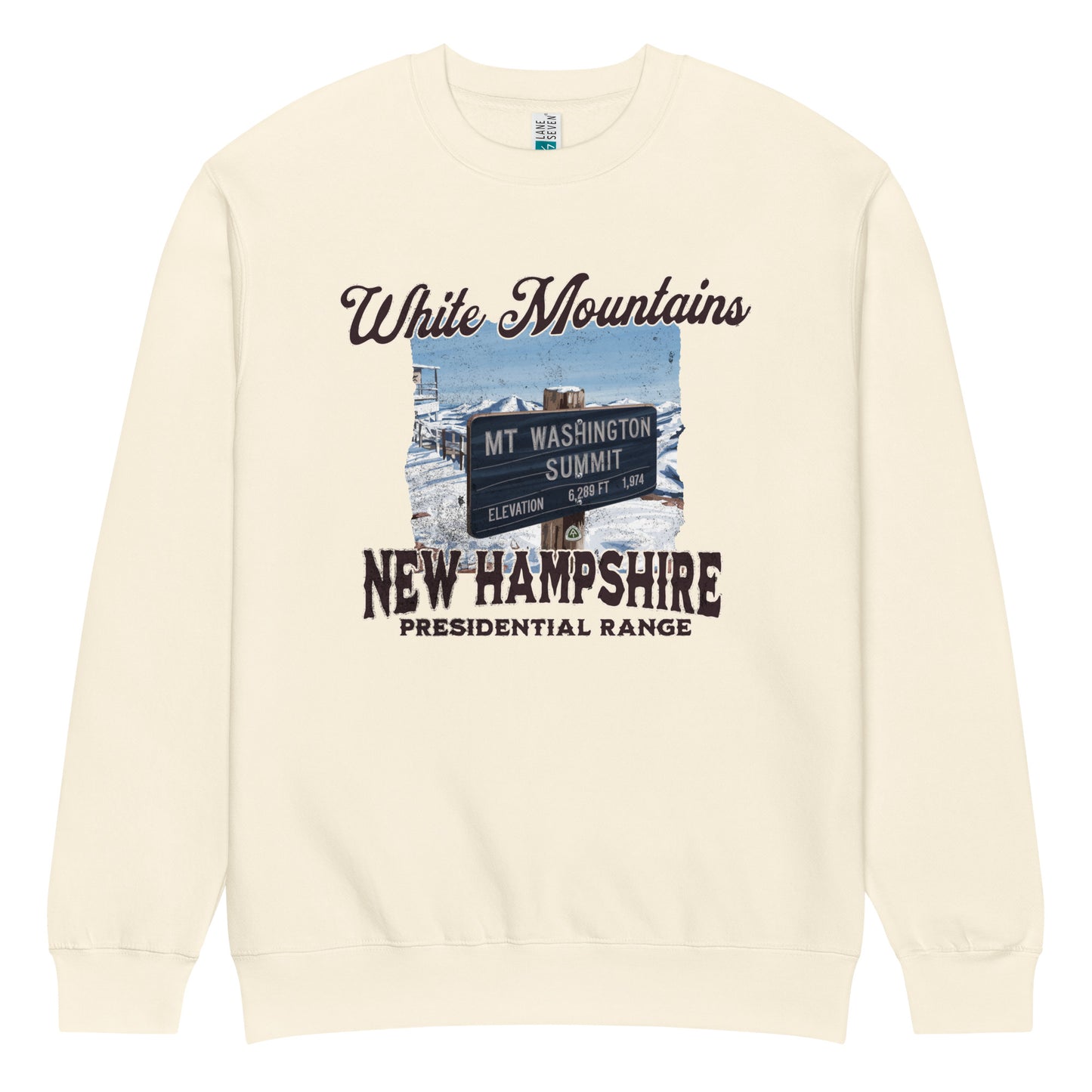 Mount Washington Sign Crewneck Sweatshirt Sweatshirt Park Service Apparel Sandshell S