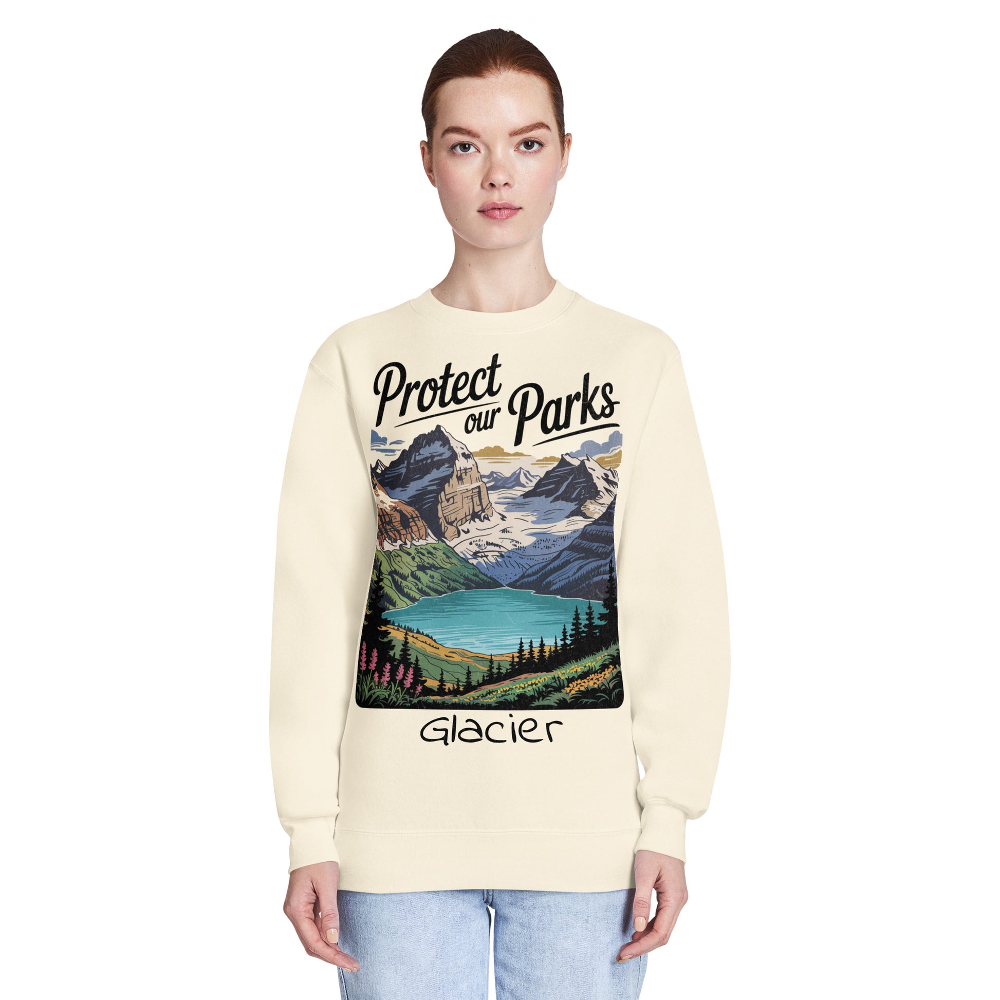 Protect Our Parks Glacier Crewneck Sweatshirt Sweatshirt Park Service Apparel