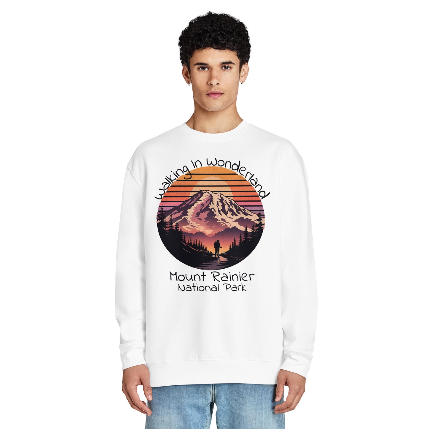 Walking In Wonderland Rainier Crewneck Sweatshirt Sweater Park Service Apparel