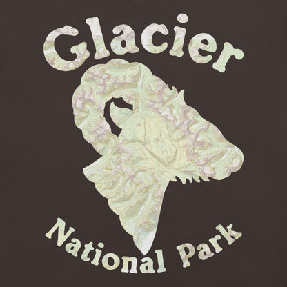 Glacier Topo Horned Sheep T-shirt T-Shirt Park Service Apparel