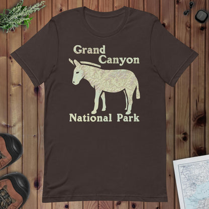 Grand Canyon Mule Topo T-shirt T-Shirt Park Service Apparel Brown S