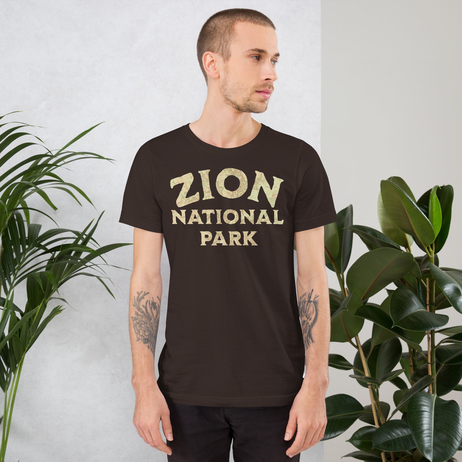 Zion National Park Topo T-shirt T-Shirt Park Service Apparel