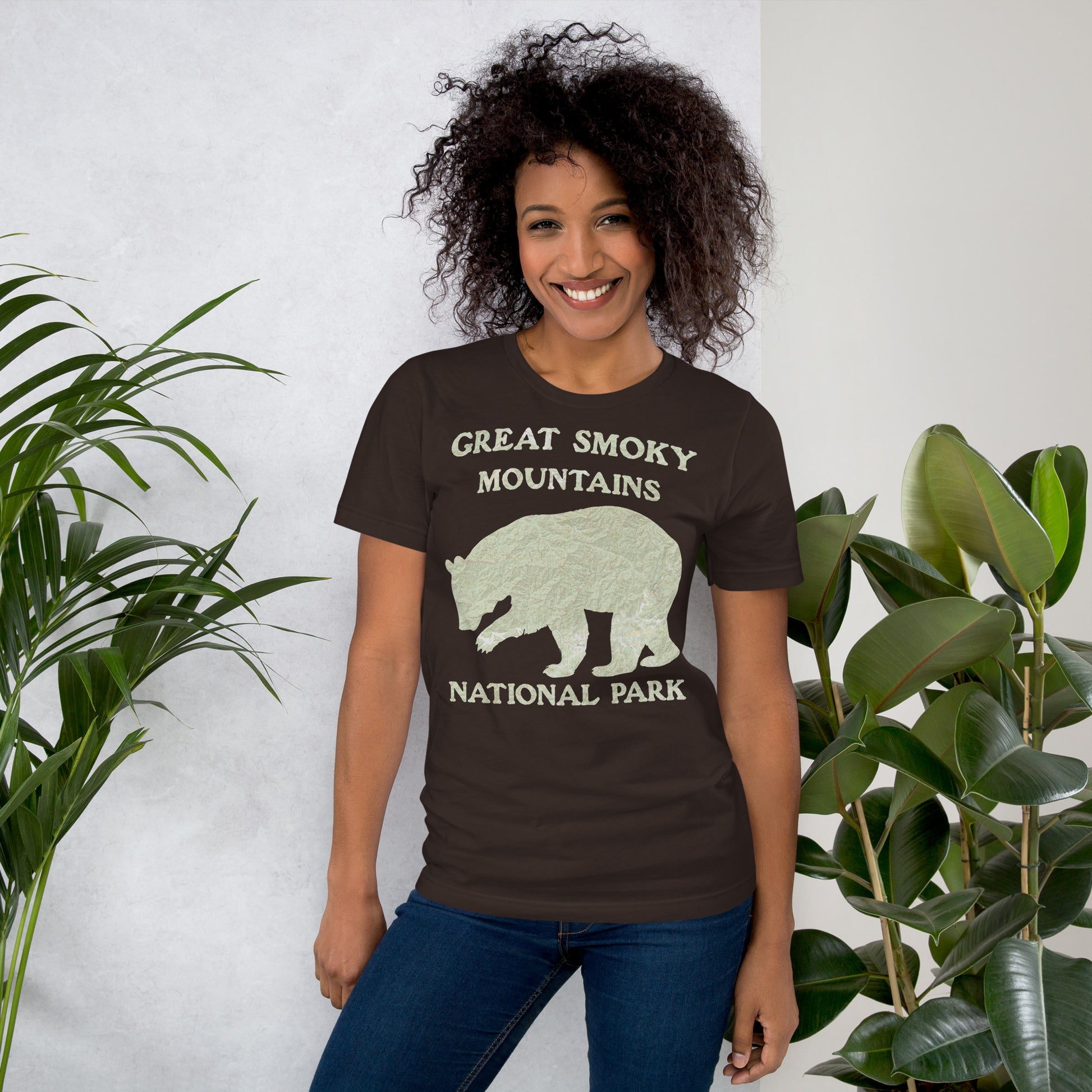 Great Smoky Mountains Bear Topo T-shirt T-Shirt Park Service Apparel