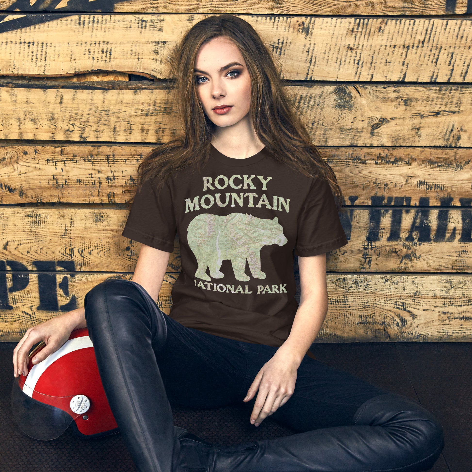 Rocky Mountain Bear Topo T-shirt T-Shirt Park Service Apparel