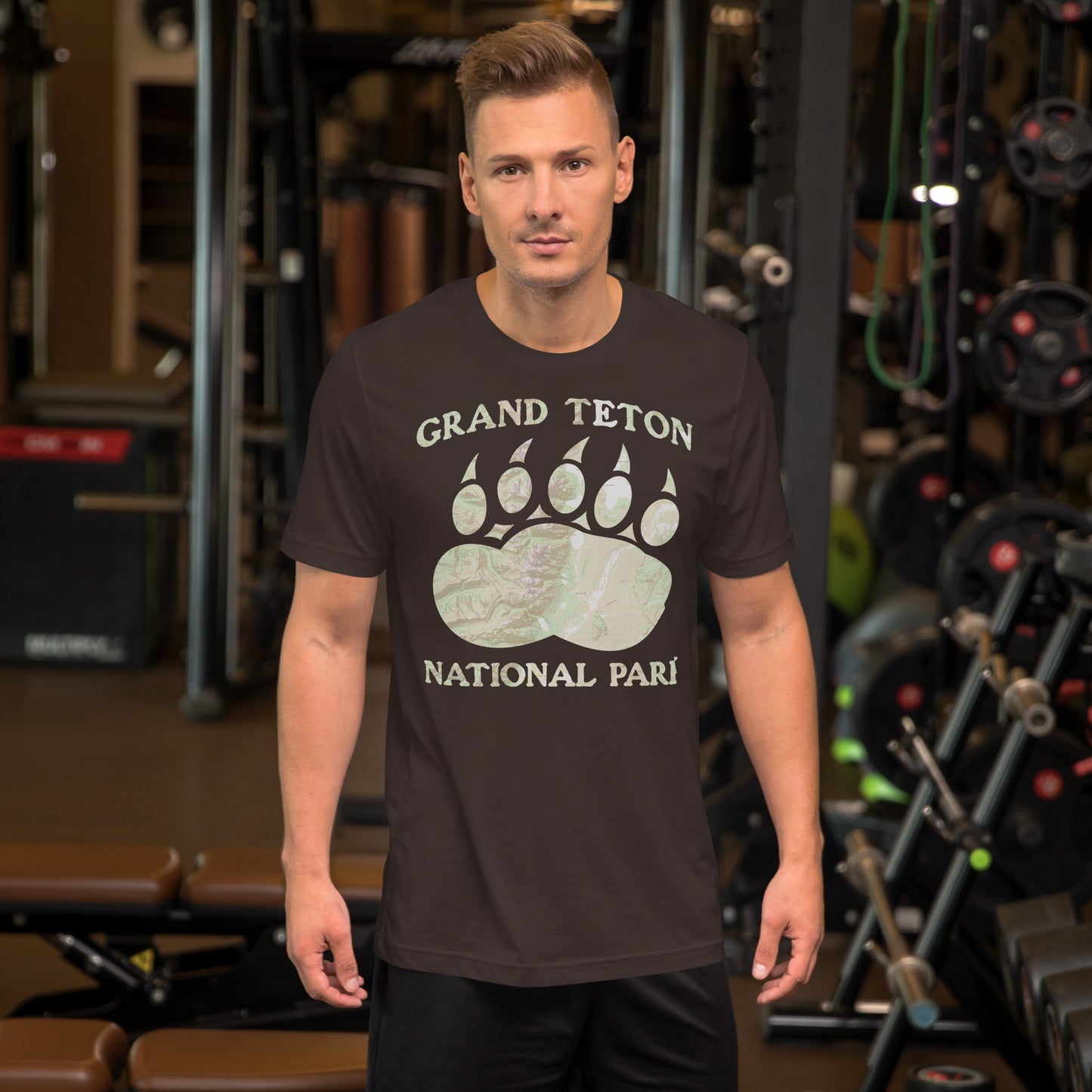 Grand Teton Bear Claw Topo T-shirt Park Service Apparel