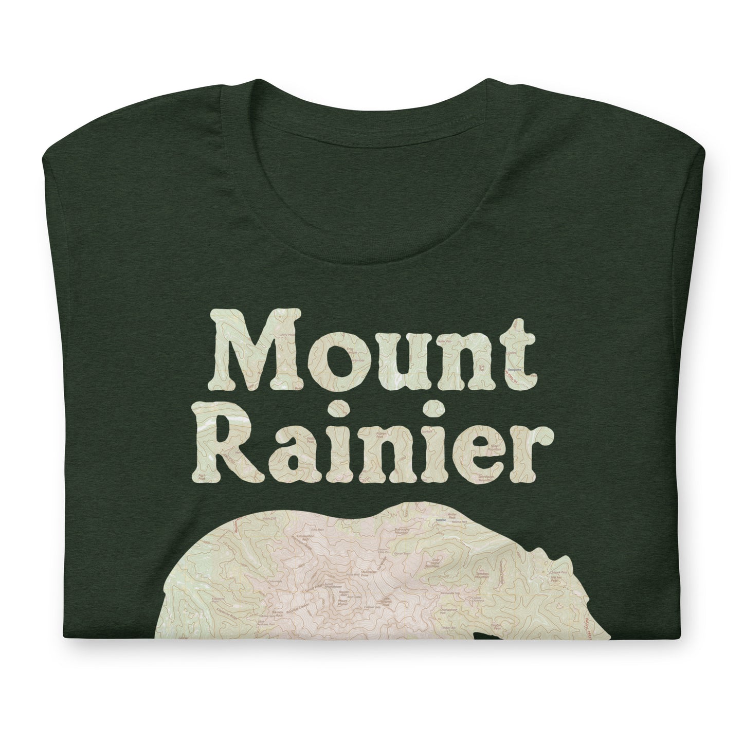 Mount Rainier Bear Topo T-shirt T-Shirt Park Service Apparel