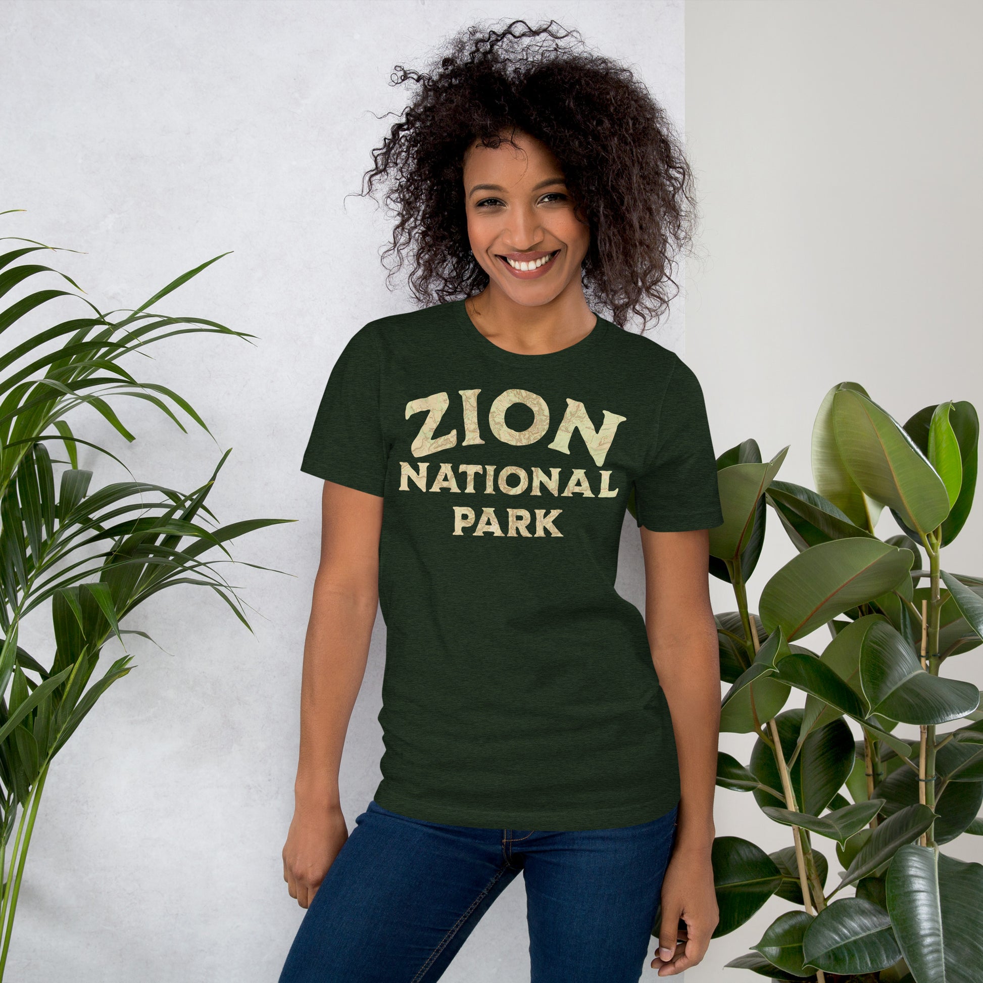 Zion National Park Topo T-shirt T-Shirt Park Service Apparel