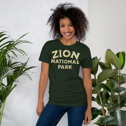Zion National Park Topo T-shirt T-Shirt Park Service Apparel