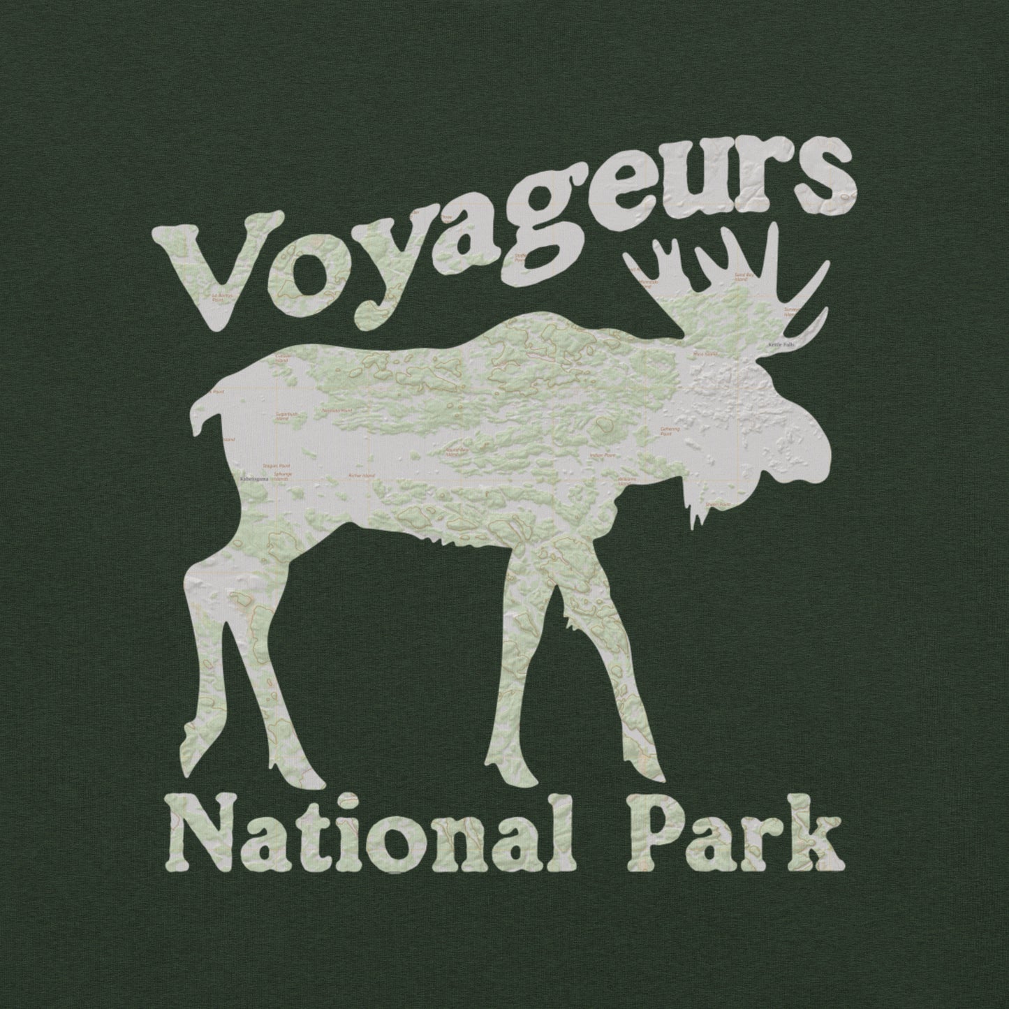 Voyageurs Moose Topo T-shirt T-Shirt Park Service Apparel